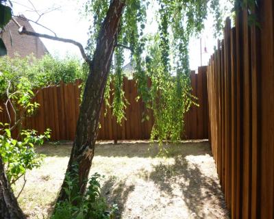 Clôture de jardin en pin CL4 couleur brun, hauteur variable img2