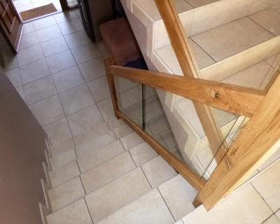 Rampes d'escalier en bois et verres, image 10